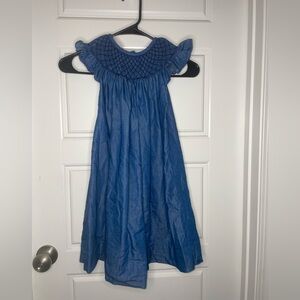 Girls 4t Seaux Southern‎ Smocked Denim Dress